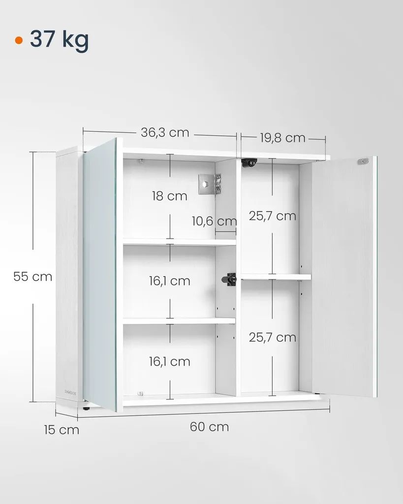 Songmics Mirror cabinet