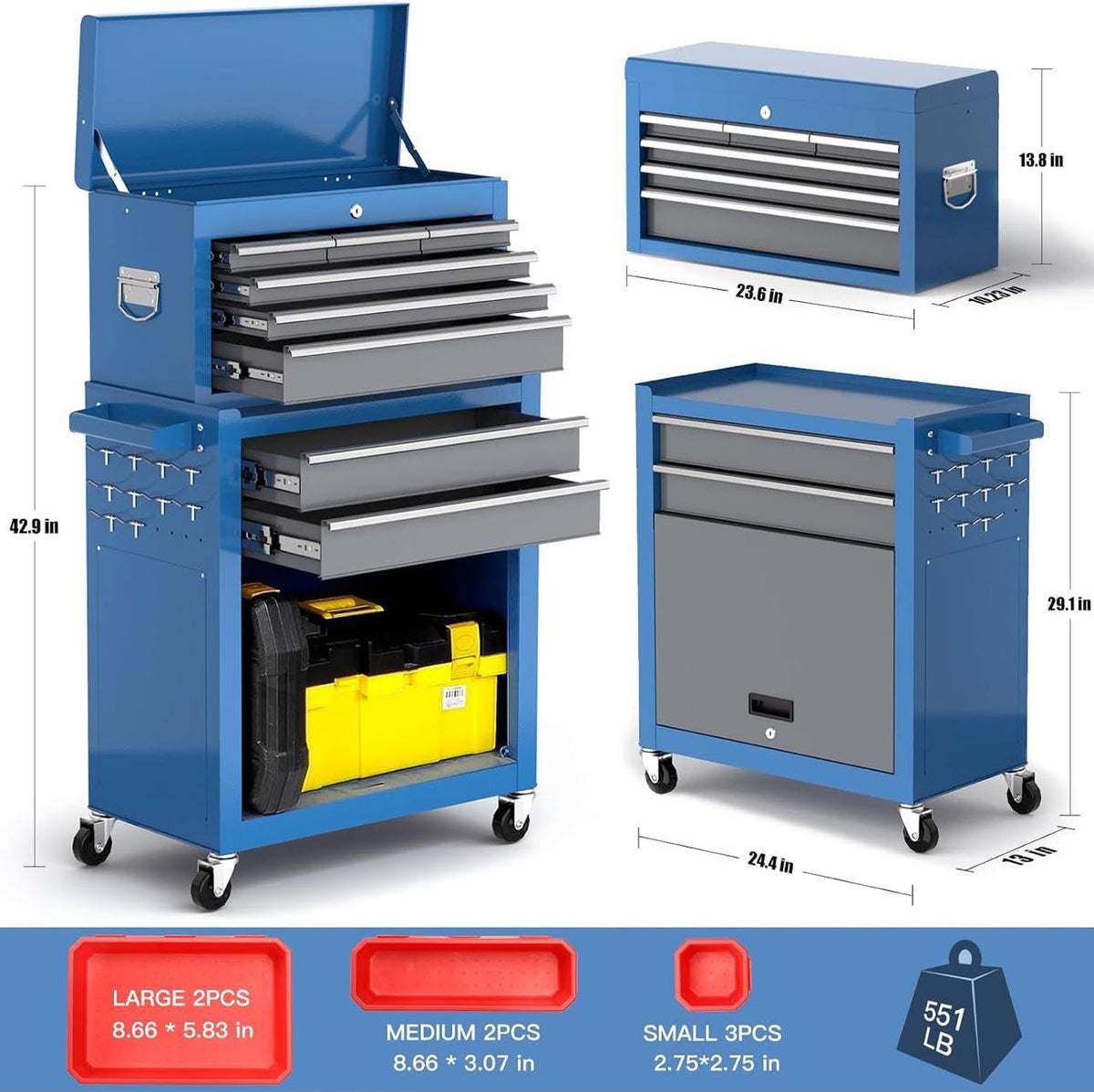 Tool Cabinet 8-Drawer Tool Chest