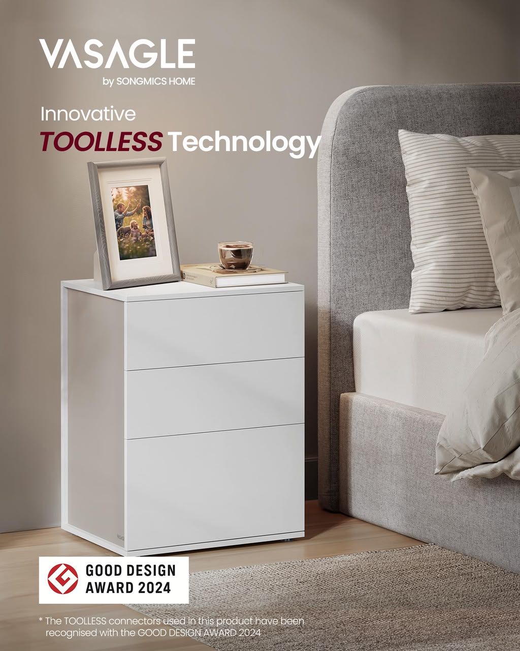 Cloudwhite nightstand