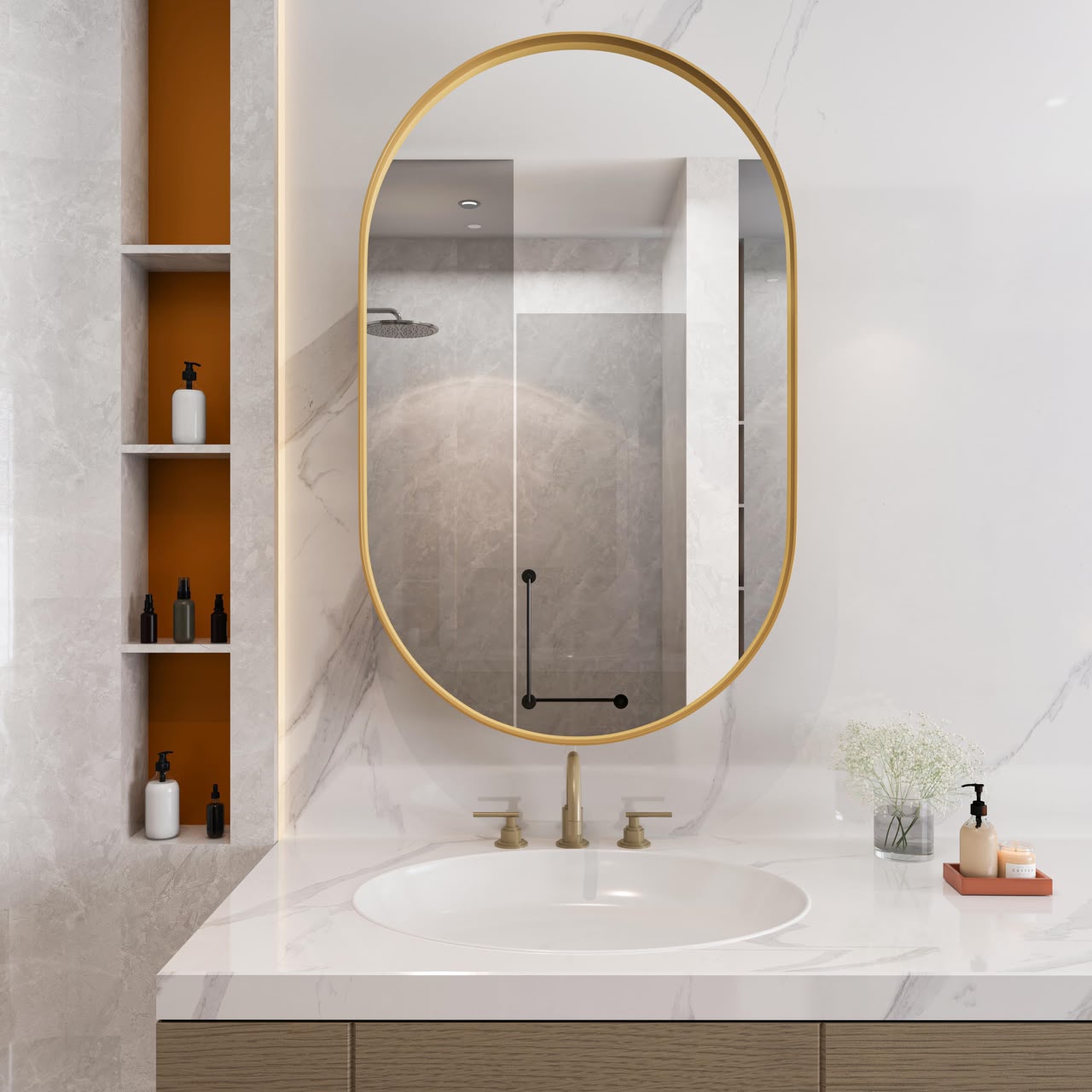 Golden'O Mirror
