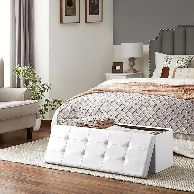 cloudy white bench