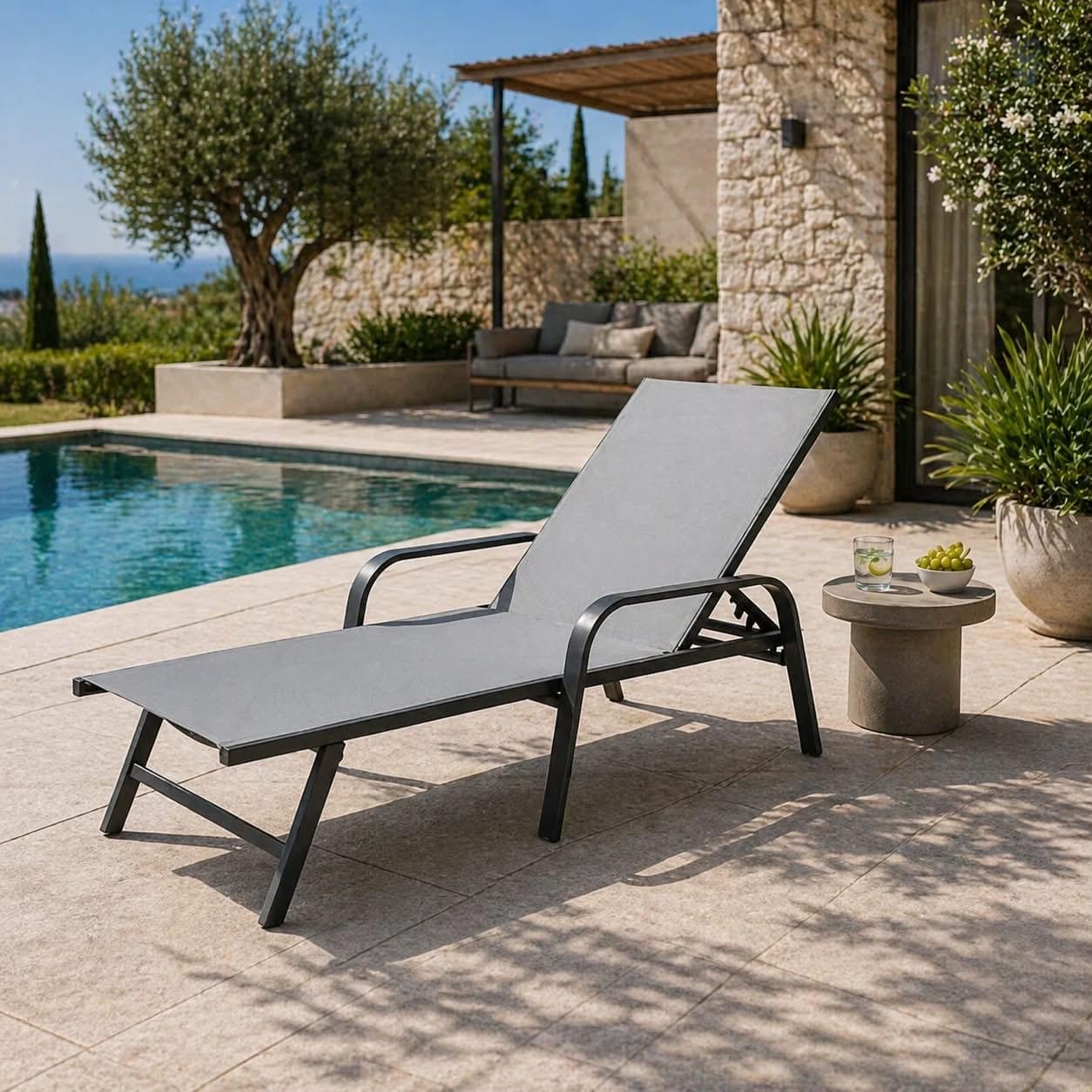MoNiBloom Outdoor Black Lounge