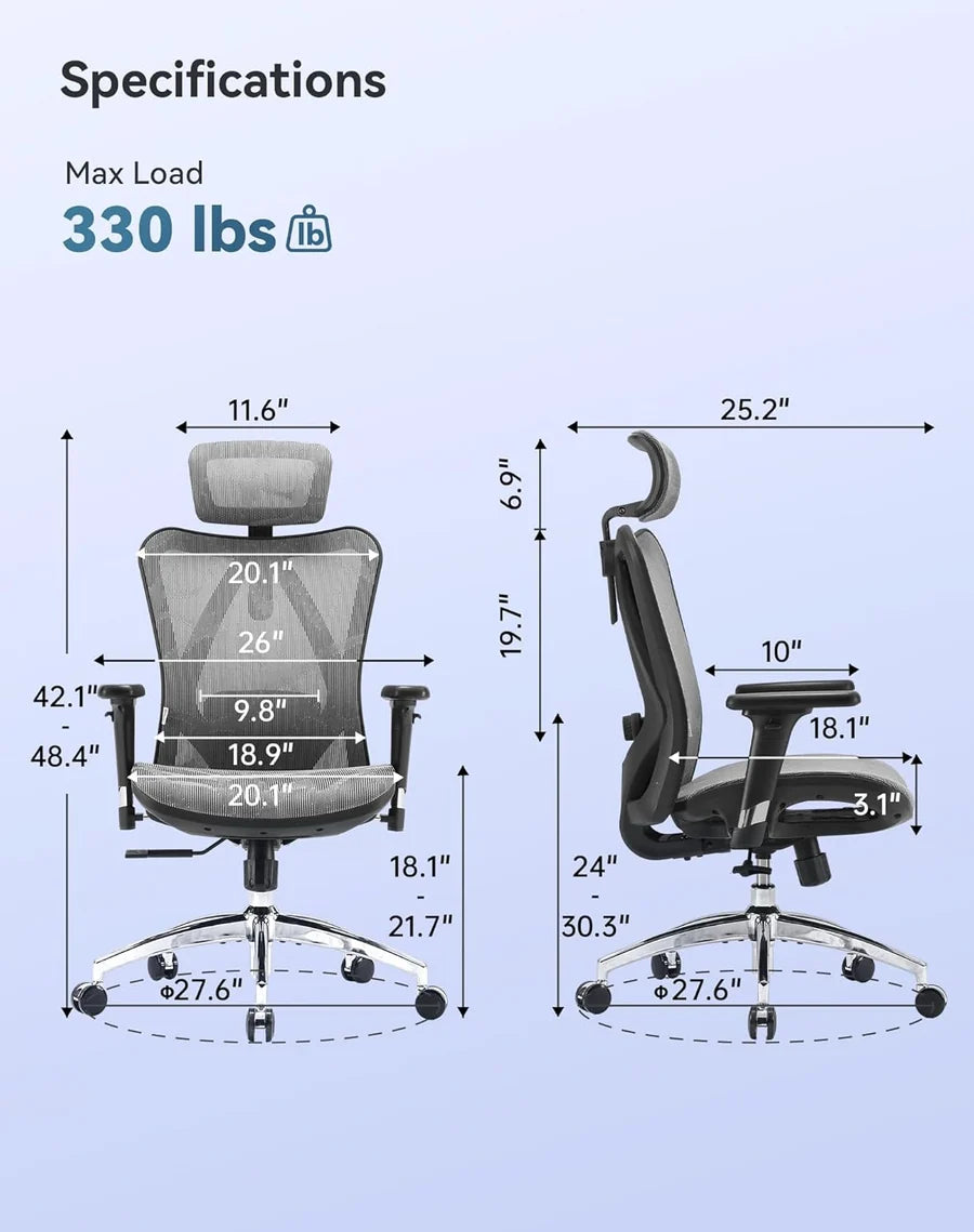 SIHOO M57-M113 Ergonomic Mesh Office