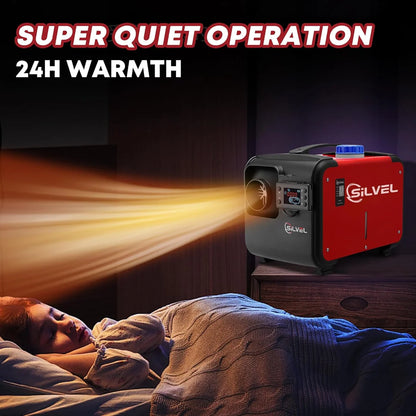 SILVEL 8KW 12V All-in-One Diesel Air Heater with 5L Tank