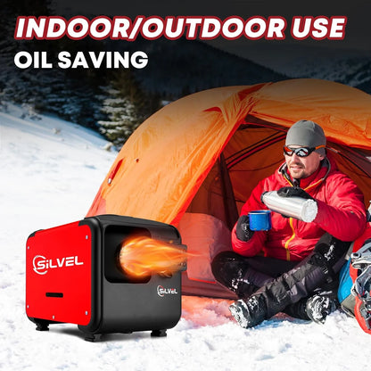 SILVEL 8KW 12V All-in-One Diesel Air Heater with 5L Tank