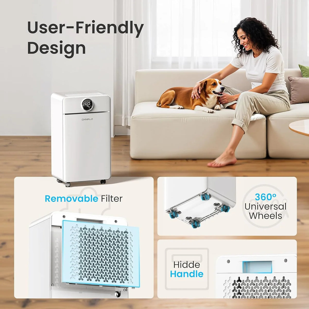 Chivalz Dehumidifier 12L