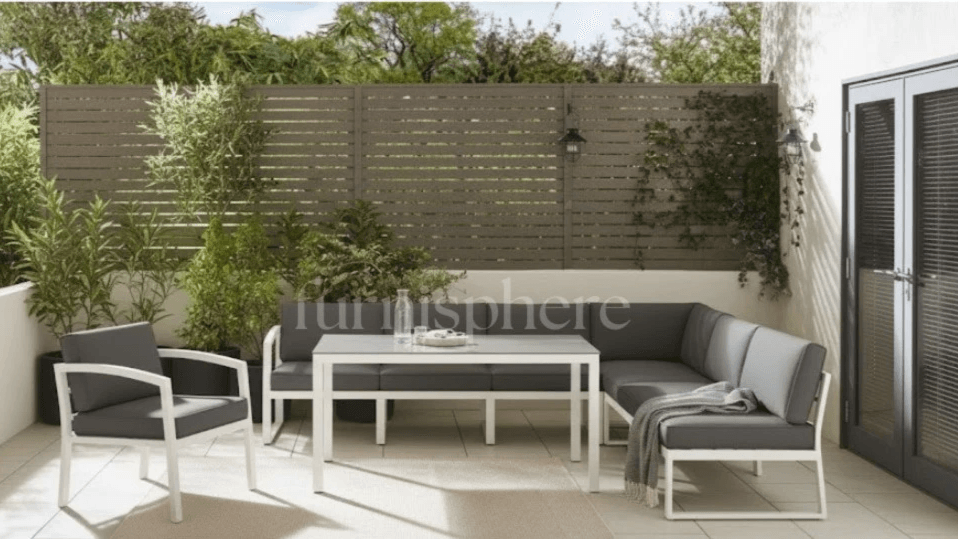 Azure outdoor set