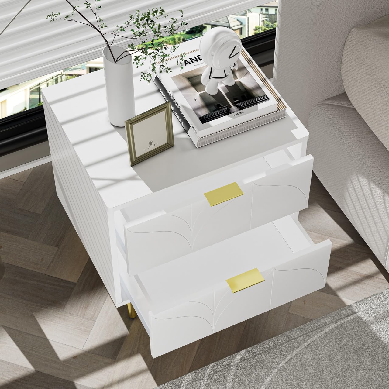 Gold Nighstand