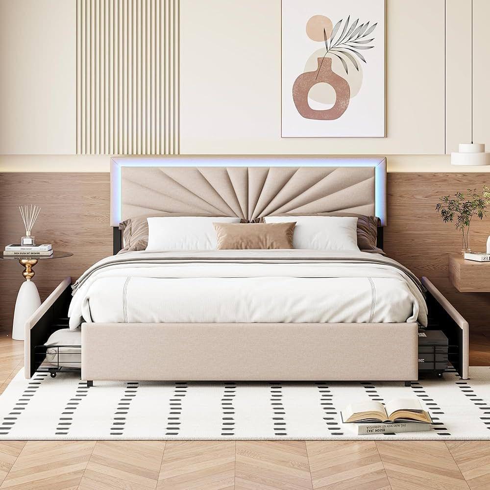 LumiBeige Bed