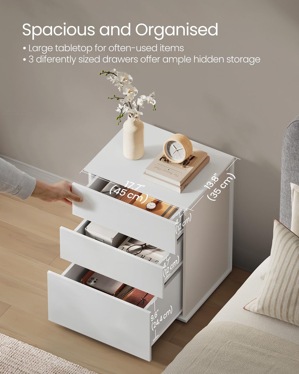 Cloudwhite nightstand