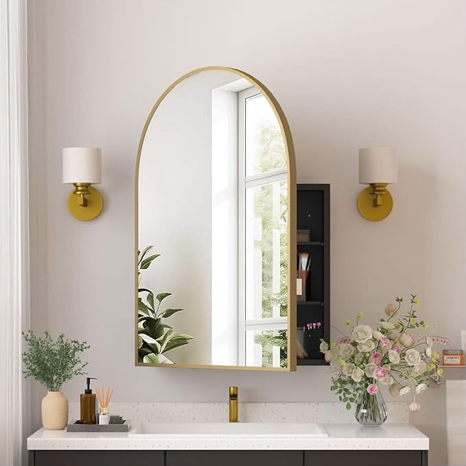 Arched mirror