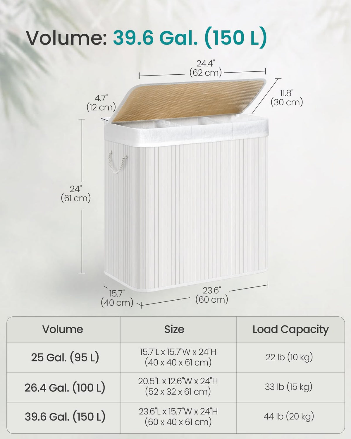 Bamboo Hamper Basket