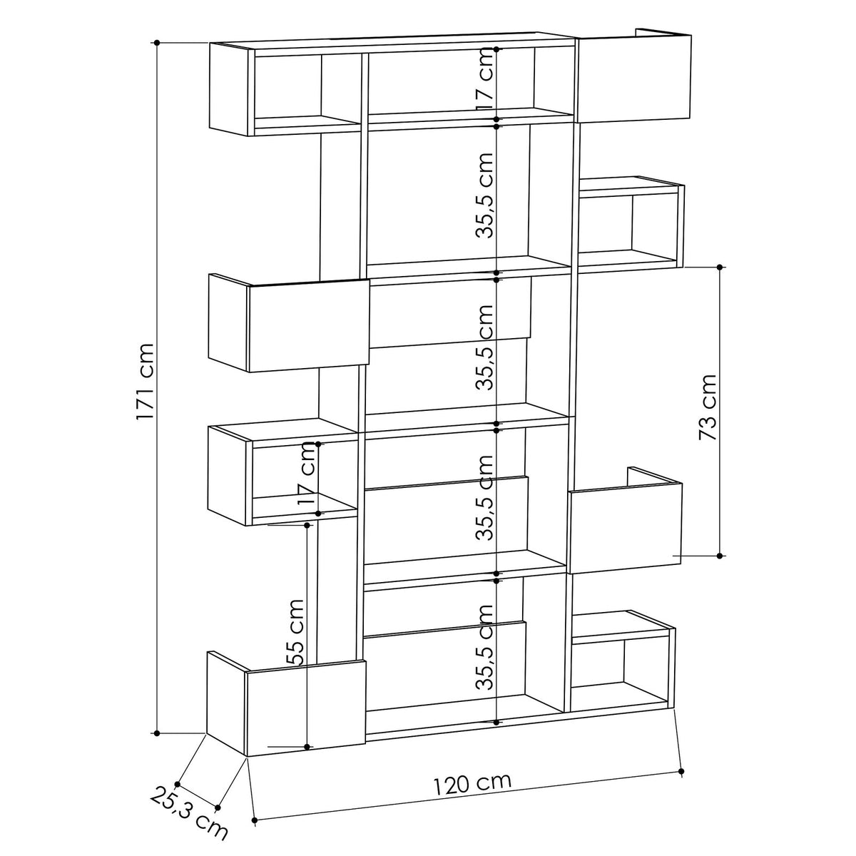 Arden II Bookcase