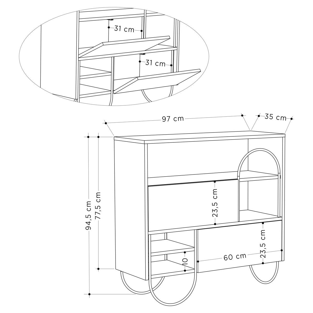 Albanna shoe rack