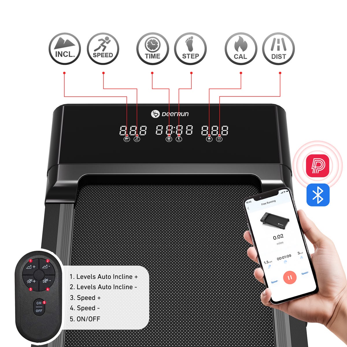 DeerRun Z10 Smart Auto Incline Walking Pad