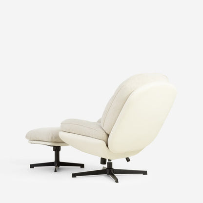 Agata Beige Swivel Armchair