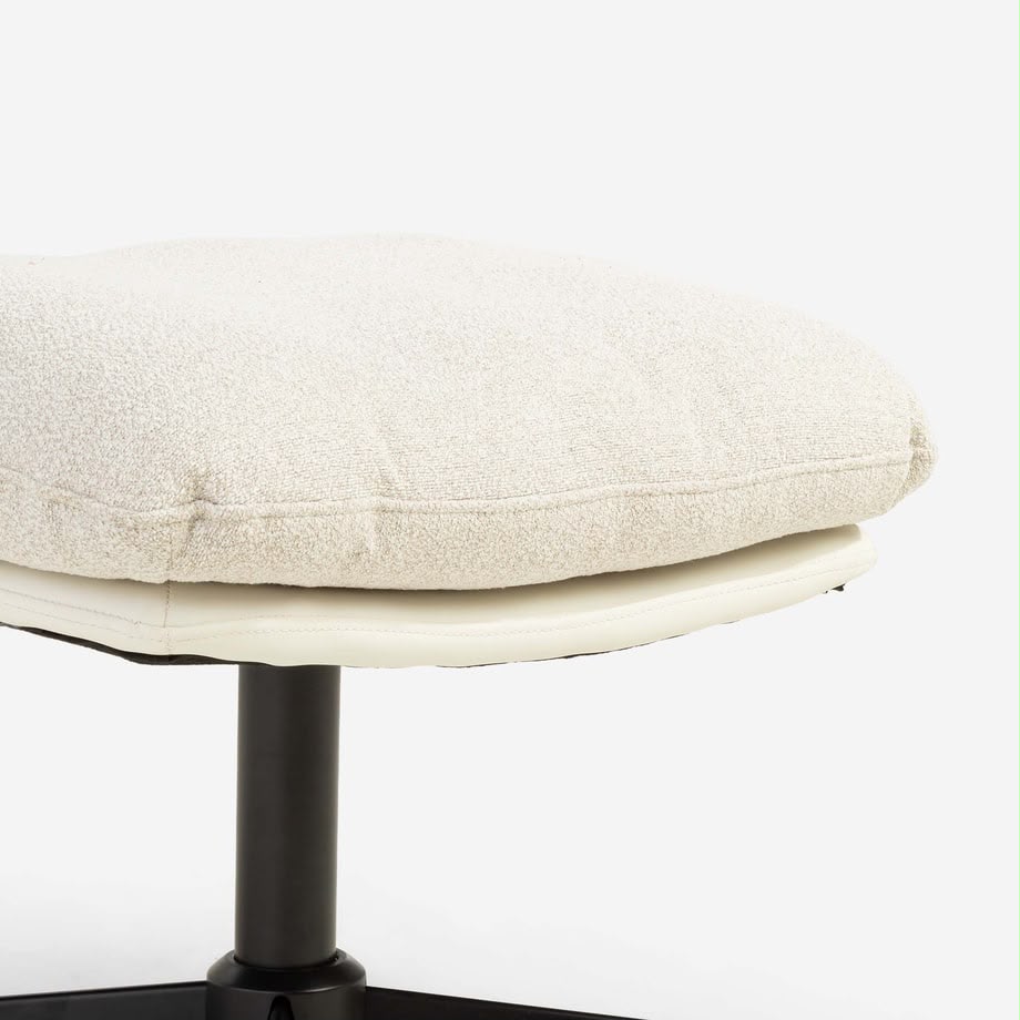 Agata Beige Swivel Armchair