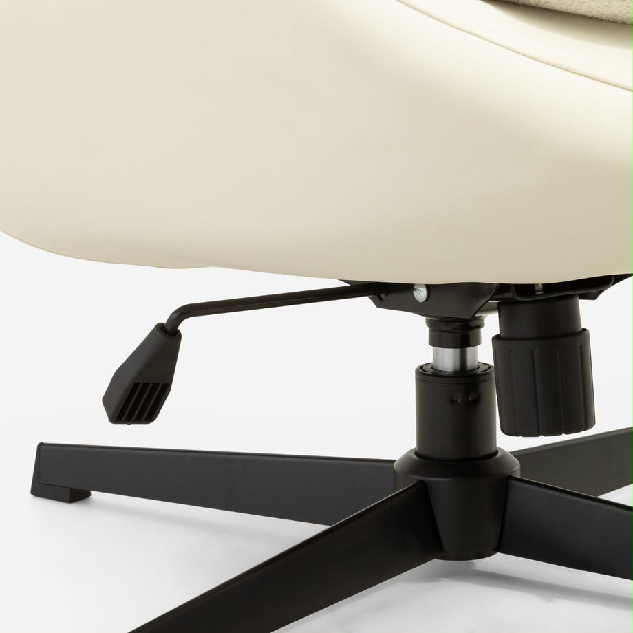 Agata Beige Swivel Armchair