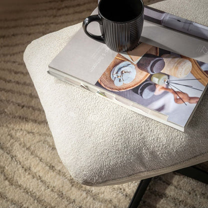 Agata Beige Swivel Armchair