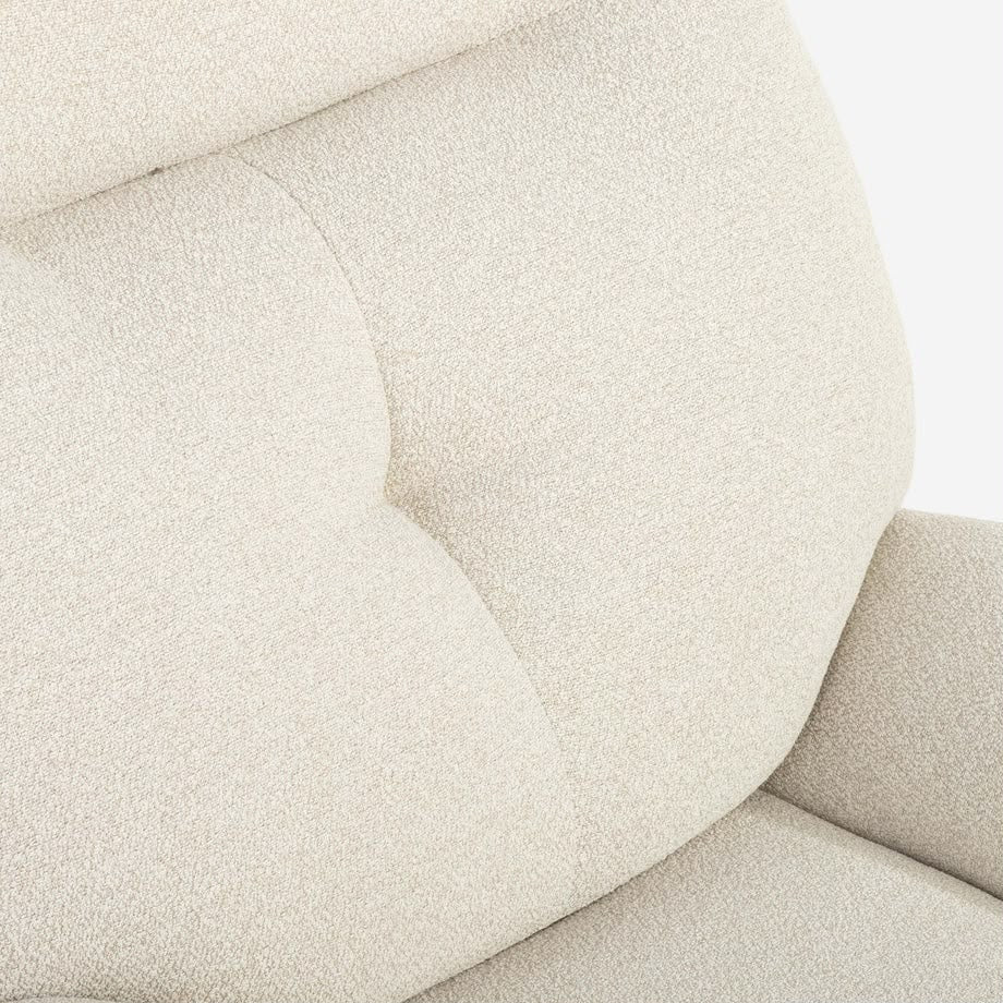 Agata Beige Swivel Armchair