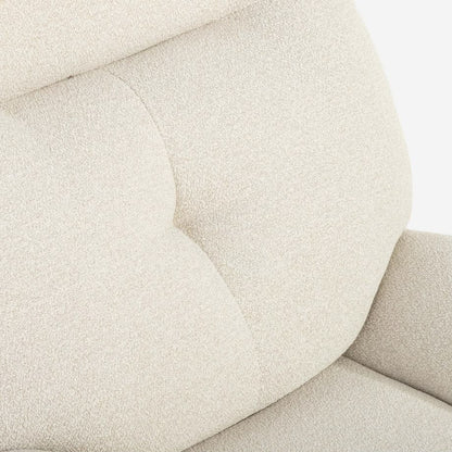 Agata Beige Swivel Armchair