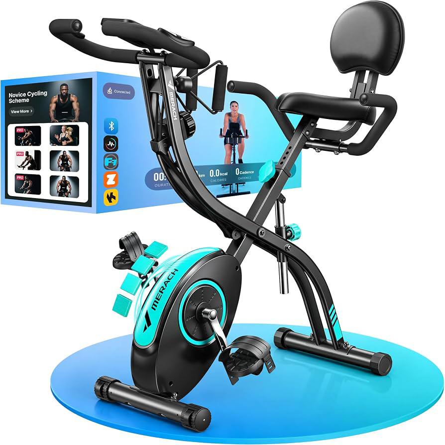 MERACH 4-in-1 Folding Exercise Bike