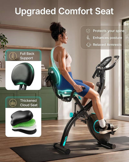 MERACH 4-in-1 Folding Exercise Bike
