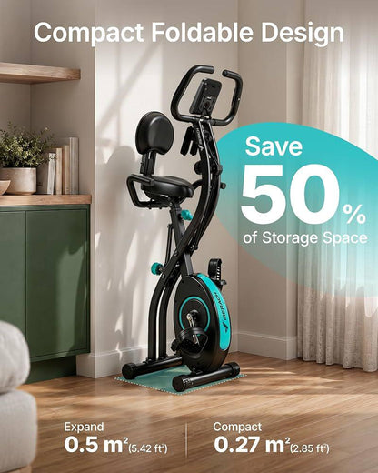MERACH 4-in-1 Folding Exercise Bike