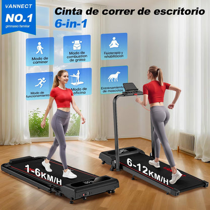 Vannect 6-in-1 Foldable Treadmill