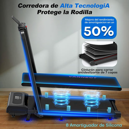 Vannect 6-in-1 Foldable Treadmill