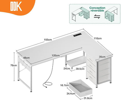 Luma L-Shape Desk