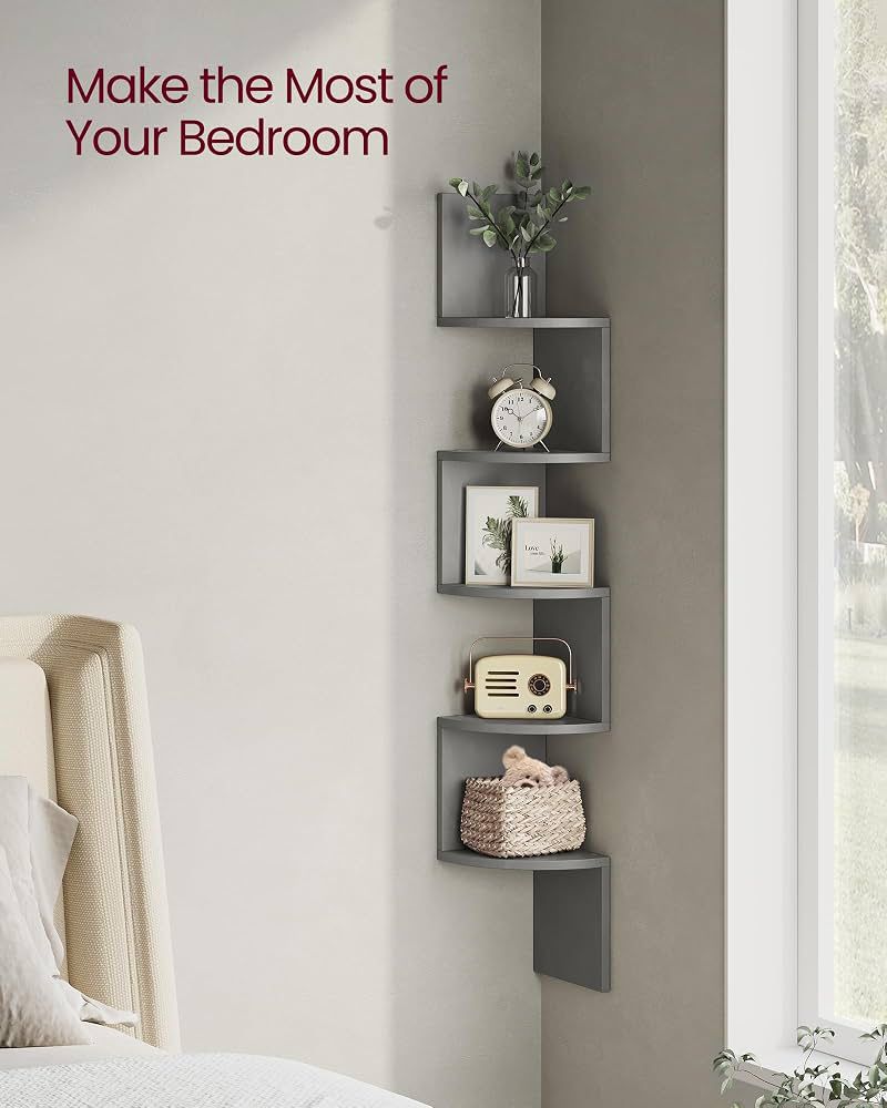 MonaGrey Corner shelf