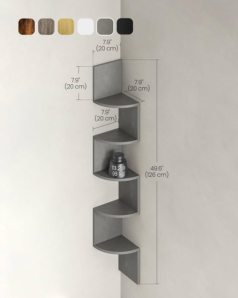 MonaGrey Corner shelf
