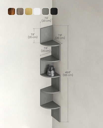 MonaGrey Corner shelf