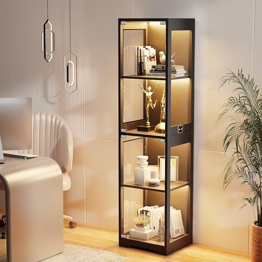 Brottar Glass Display Cabinet LED