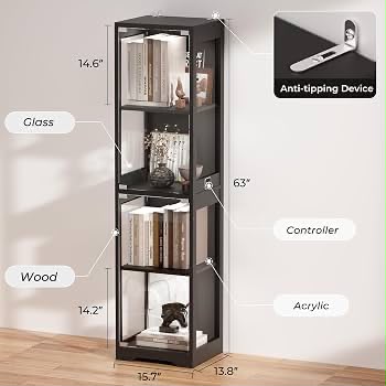 Brottar Glass Display Cabinet LED