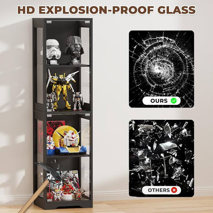 Brottar Glass Display Cabinet LED