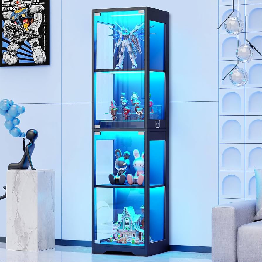 Brottar Glass Display Cabinet LED