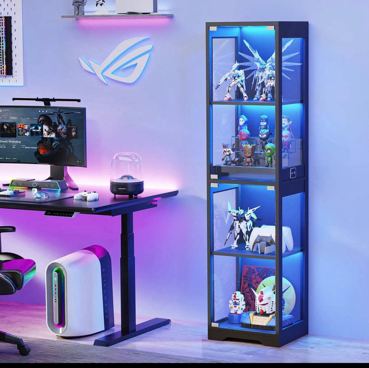 Brottar Glass Display Cabinet LED