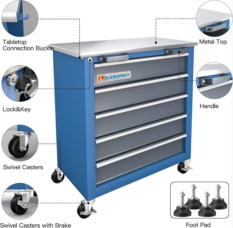 Tool Chest with Work Surface