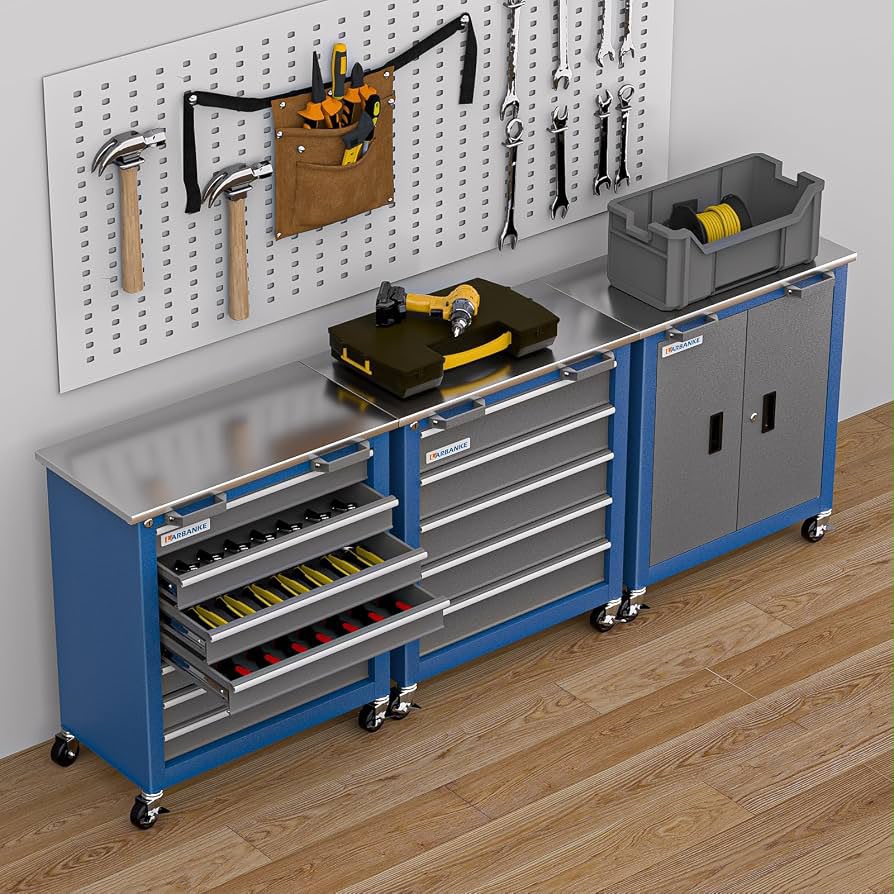 7-Drawer Rolling Tool Chest with Key Locking System