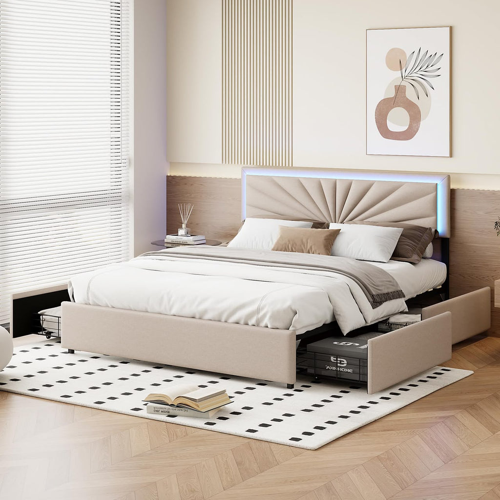 LumiBeige Bed