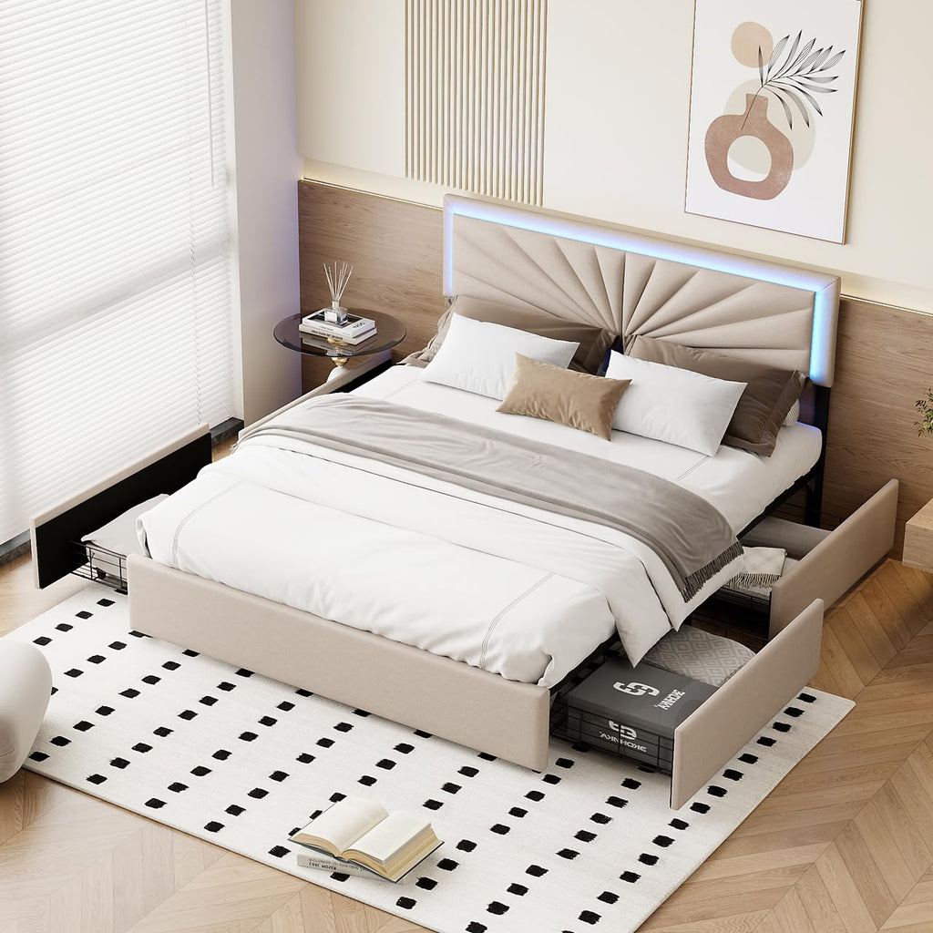LumiBeige Bed