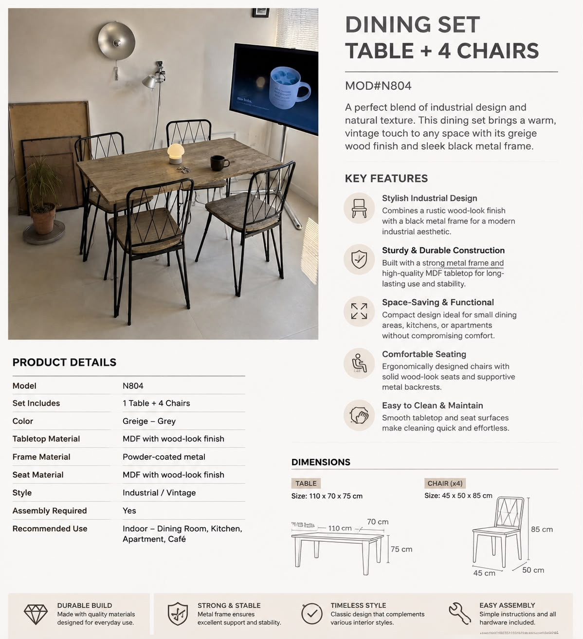 Sonoma Dining set