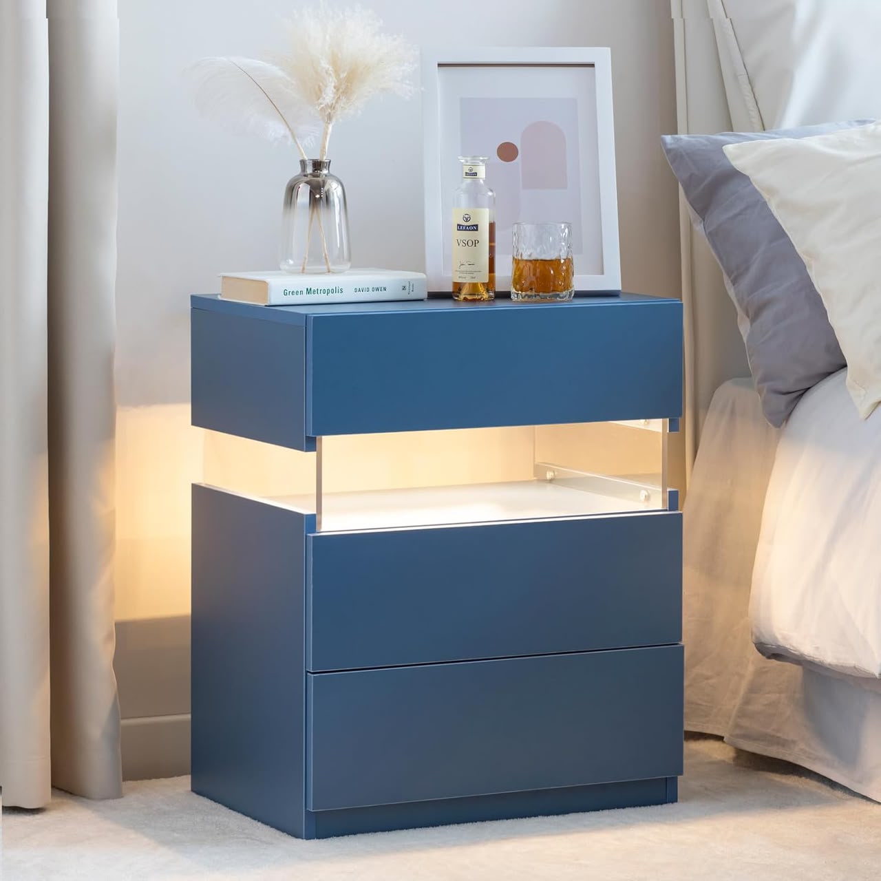 Mlue Nightstand