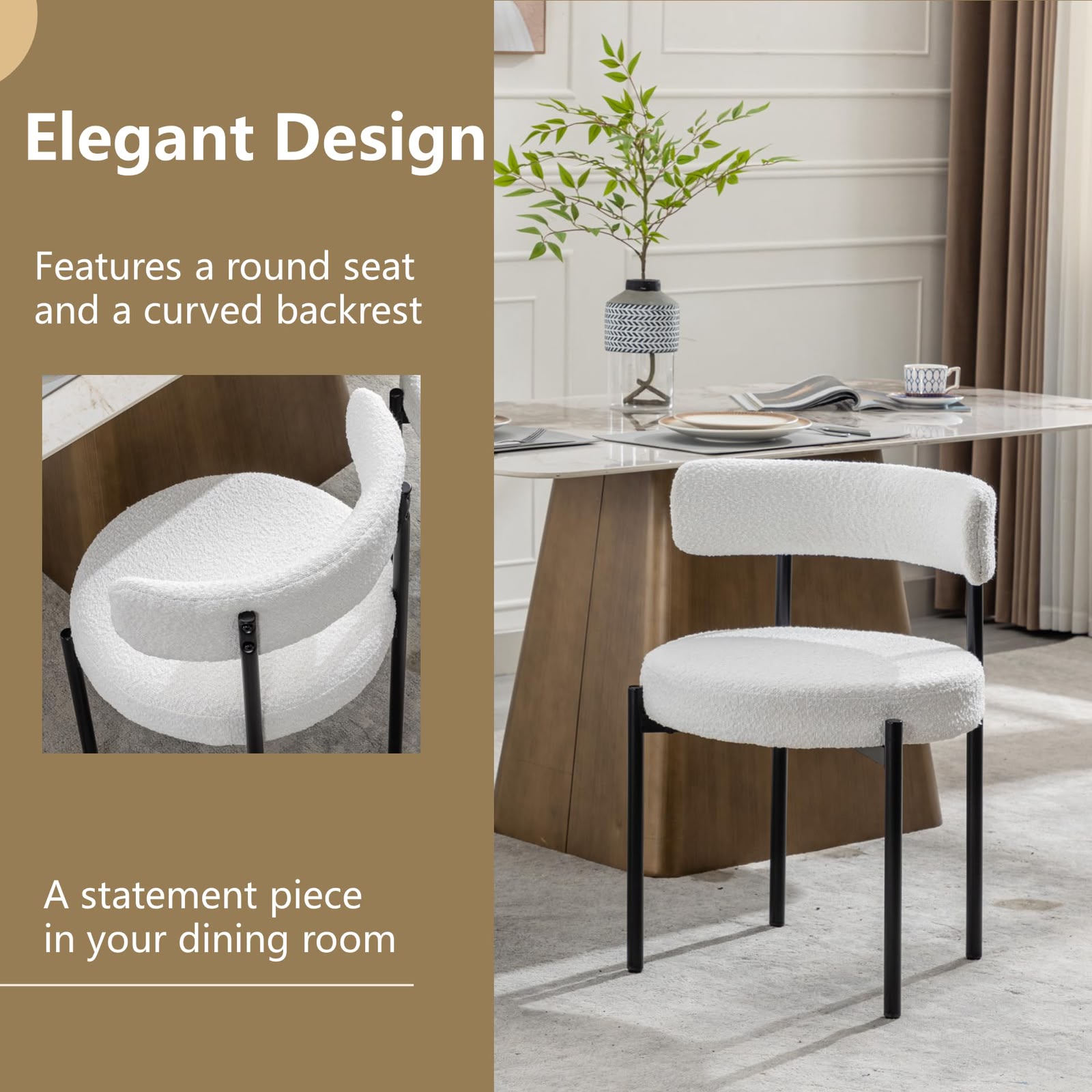 Boucle Dining Chair