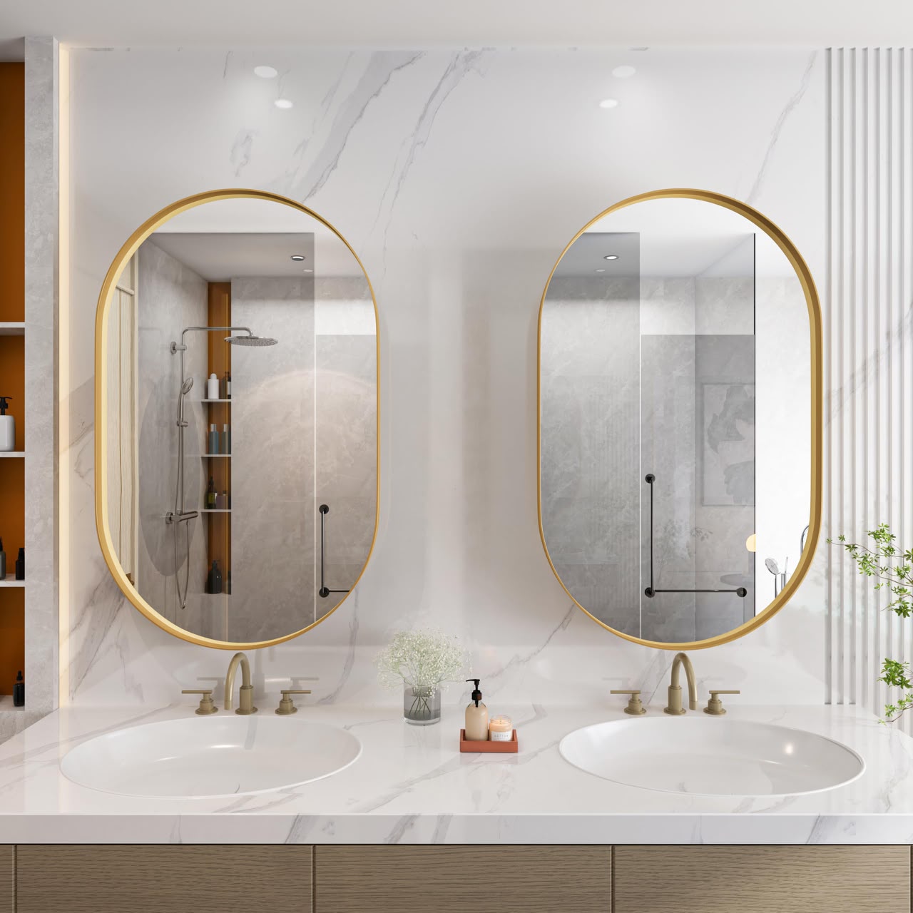 Golden'O Mirror