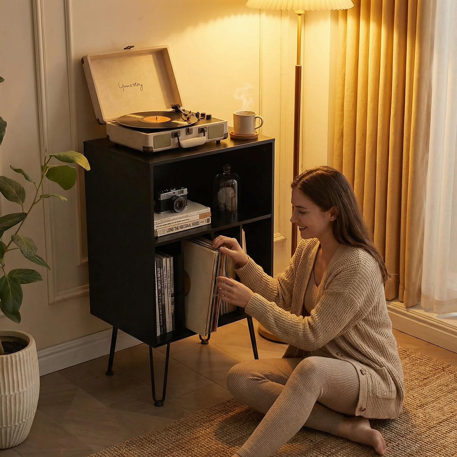 Record Nightstand